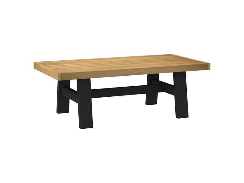  Table basse - table de salon - table à thé noain pieds en forme de a 120x60x40 cm massif pin  - Conforama E