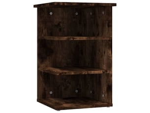 Buffet - armoire latérale chêne fumé 35x35x55 cm bois d'ingénierie