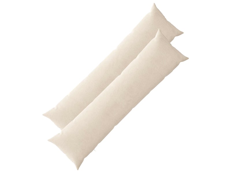  Lot de 2 housses de coussin heerlen crème 40 x 145 cm tissu chenille cf49096  - Conforama A