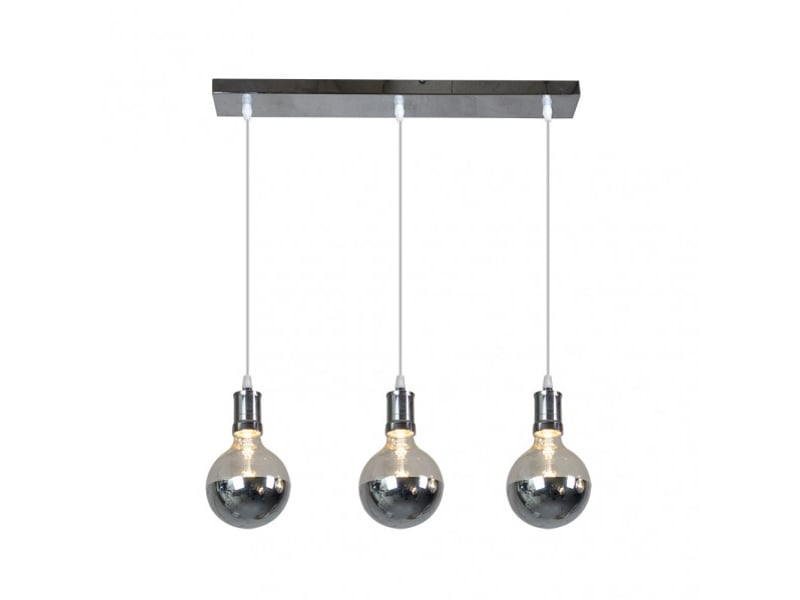  Fabrilamp gala, lampe, moderne, 3 x e27, chromé, 32-113 x 64 x 12.5 cm 167293020 - Conforama C