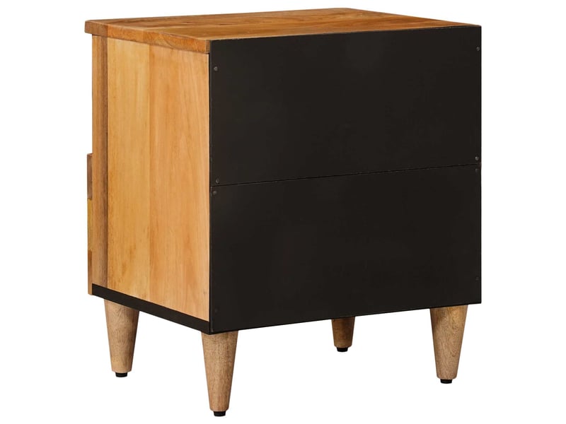  Table de chevet avec tiroir 2 pièces naturel 40 x 33 x 46 cm  - Conforama E