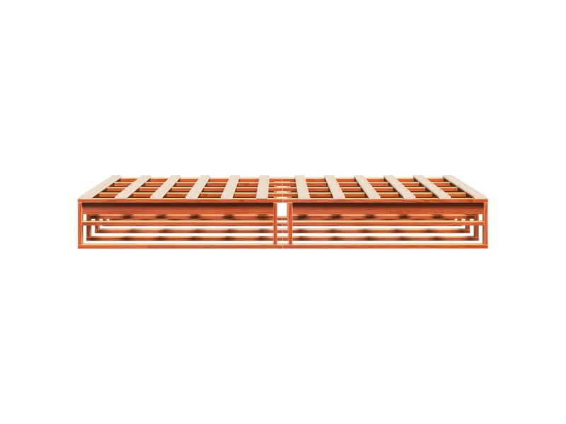  Lit double- lit adulte -  cadre de lit sans matelas  marron 120x200cm bois pin massif  - Conforama D