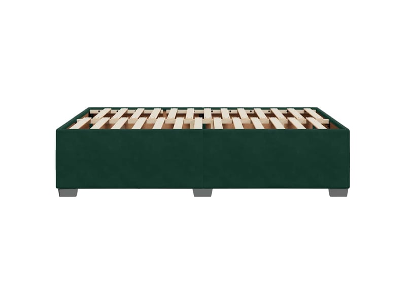  Lit double- lit adulte -  cadre de lit sans matelas vert foncé 120x190 cm velours  - Conforama D