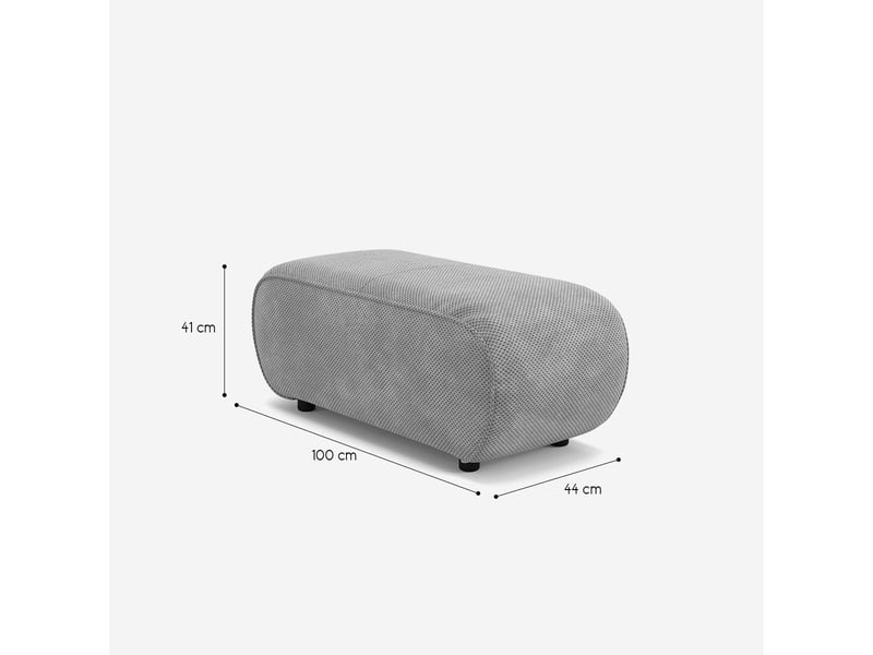 Pouf repose-pieds modulable en velours pour salon moderne gardena - jaune - Conforama D