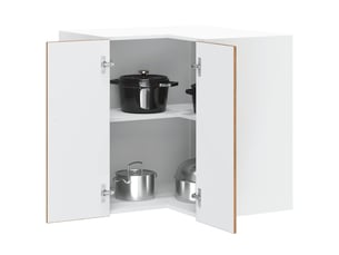 Armoire d'angle murale de cuisine porto vieux bois