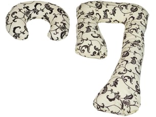 Ensemble coussins prepost natal usages multiples confortable dessin floral clair