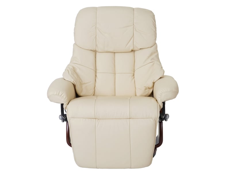 Mca fauteuil relax calgary 2, fauteuil de télévision, cuir, charge 150kg - crème, couleur noix  - Conforama C