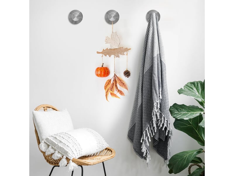  Crochets à ventouse de douche pour mur de porte en verre de fenêtre de salle de bains, paquet de 4, argent, gris - cc005591zls CC005591ZLS - Conforama D