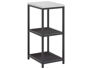 Étagère de cuisine, étagère de rangement hattem noir 40x50x92cm acier