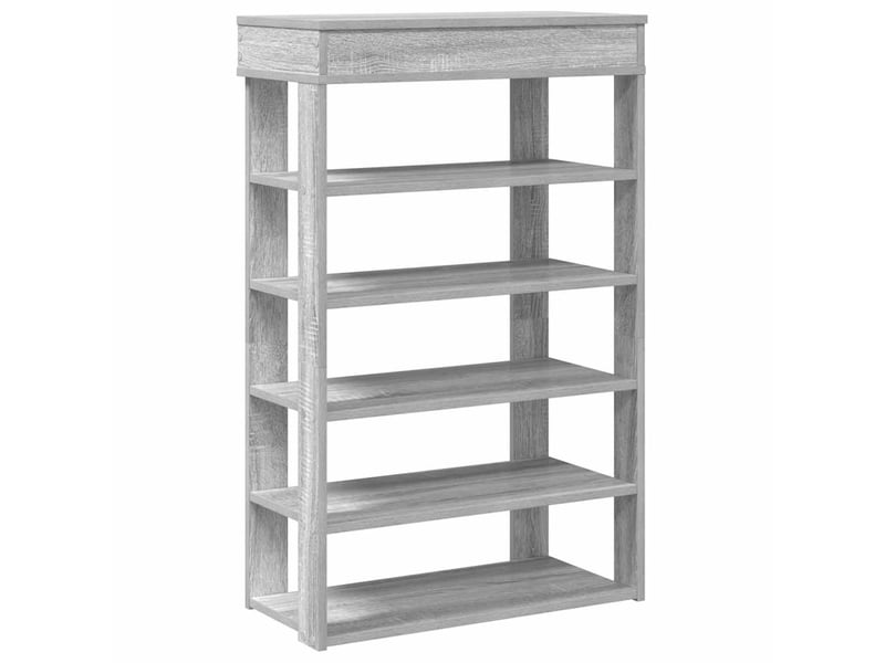  Meuble à chaussures, étagère à chaussures sonoma gris 60x30x98 cm bois d'ingénierie  - Conforama A