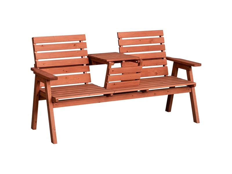 Banc d'extérieur en bois de sapin, 23 places, convertible, 160 x 68 x 92 cm - Conforama A