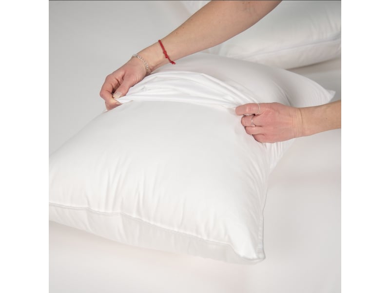  Lot de 2 protèges oreillers imperméables en jersey  - Conforama E