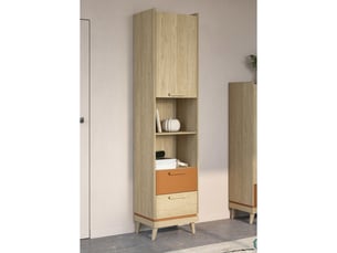 Bibliotheque coloris  bois clair  <strong>MEUBLORAMA</strong> <strong></strong> - 50 cm x 215 cm