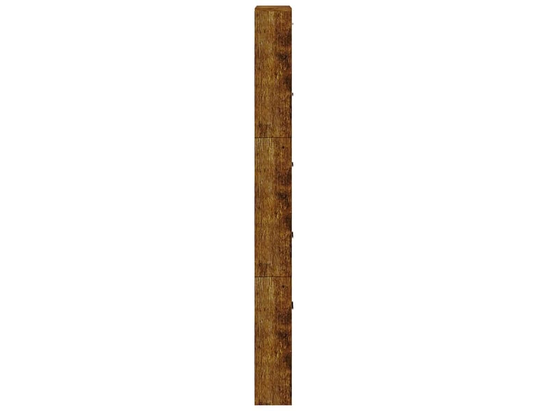  Meuble à chaussure | armoire à chaussures chêne fumé 59x17x169 cm bois d'ingénierie  - Conforama E