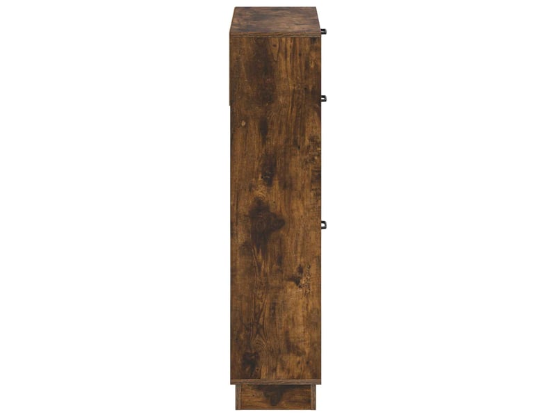  Meuble à chaussures, armoire à chaussures hoorn 78x24x100 cm bois d'ingénierie shl5541  - Conforama E