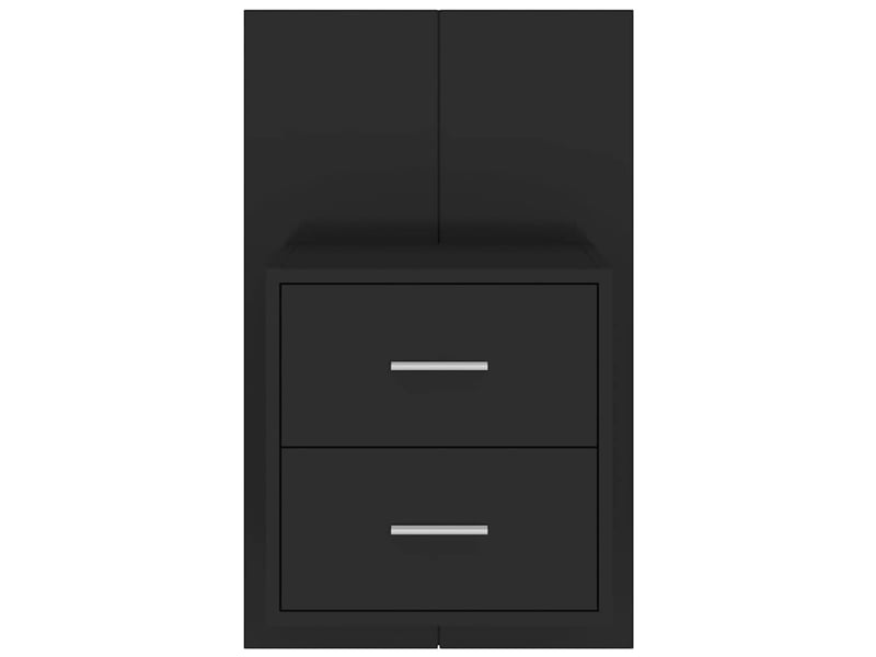  Table de chevet - cabinet de chevet - table de nuit murale noir  - Conforama C