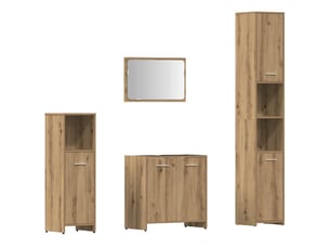 Ensemble de meubles salle de bain 4 pcs bois d'ingénierie cf63963