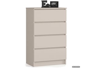 Commode 4 tiroir(s)    AKORD Commode K60 coloris beige largeur 40 cm