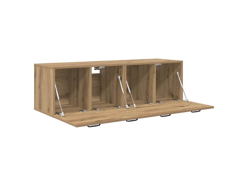  Meuble mural 2 pcs, meuble de rangement salon 120 x 36,5 x 35 cm bois d'ingénierie  - Conforama C
