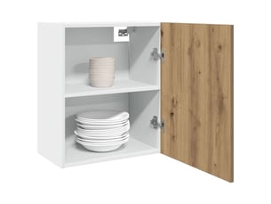 Meuble de rangement, armoires suspendues chêne artisanal 50x31x60cm bois d'ingénierie