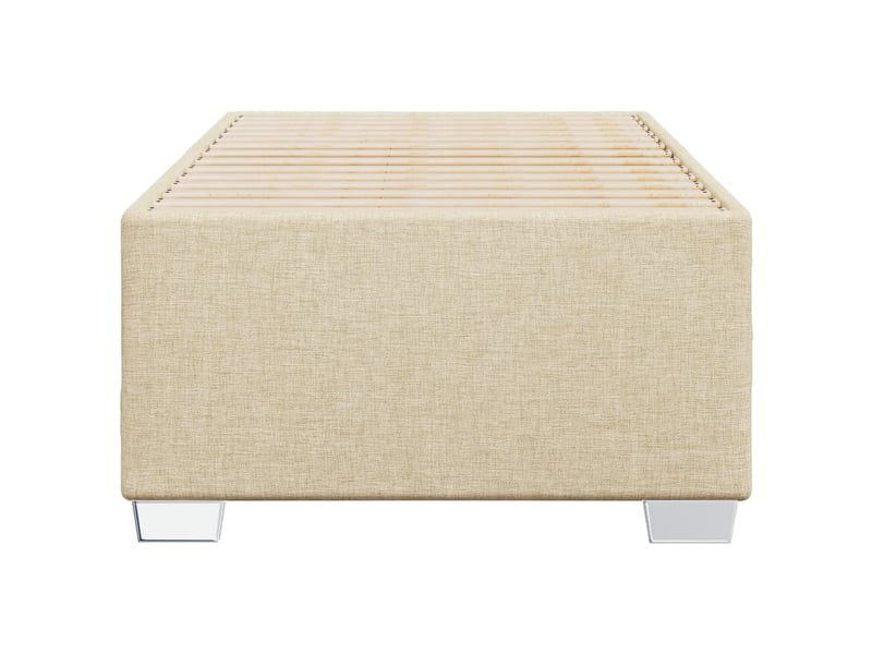  Lit simple- lit adulte -  cadre de lit sans matelas crème 80x200 cm tissu  - Conforama C