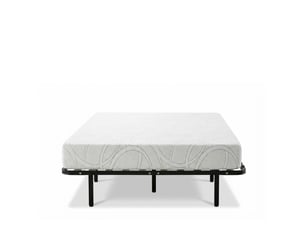 Ensemble matelas et sommier 140x190 cm Mousse + mémoire de forme <strong>OLYMPE LITERIE</strong> <strong>4BC.SR.SK.1419</strong> soutien Ferme épaisseur 21 cm