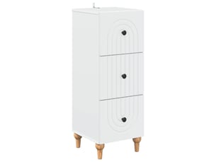 Armoire à tiroirs, rangement bureau blanc 33 x 34,5 x 90 cm bois d'ingénierie shl3255