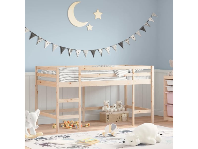 Lit mezzanine d'enfants - lit jeune sans matelas avec échelle 80x200 cm - Conforama B