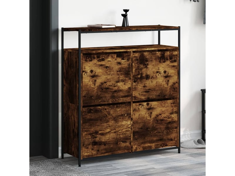  Meuble à chaussures, armoire à chaussures chêne fumé shl8858  - Conforama B