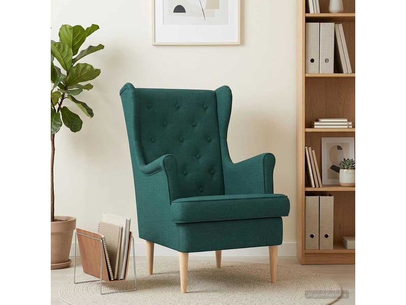  Vidaxl fauteuil vert foncé tissu  - Conforama B