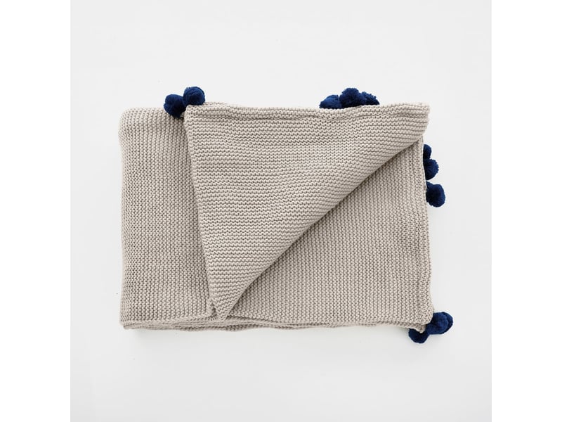  Plaid de canapé tissé en acrylique plaid cozy - beige  - Conforama A
