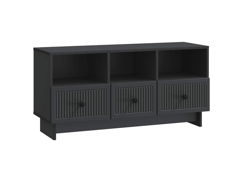  Meuble tv - banc tv - meuble de rangement avec tiroir noir 102 x 34,5 x 50 cm bois d'ingénierie  - Conforama A