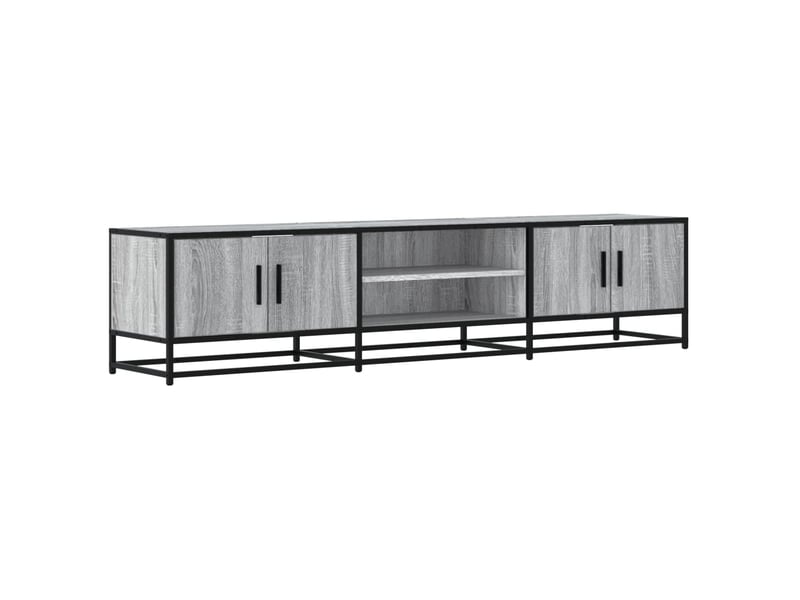  Meuble tv - banc tv - meuble de rangement sonoma gris 180x35x41 cm bois d'ingénierie  - Conforama A