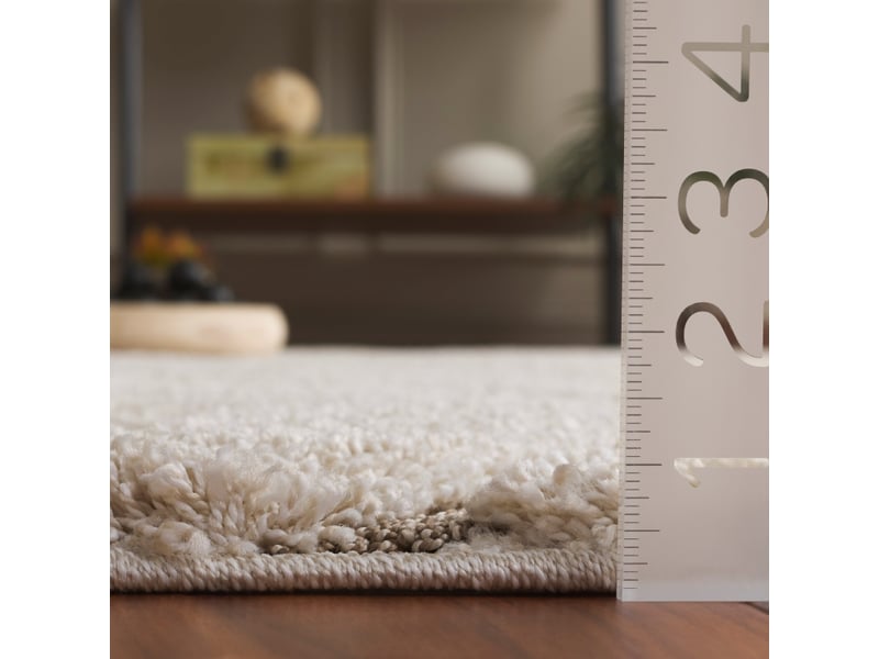  Tapis en polypropylène beige, 69 x 122 cm  - Conforama D
