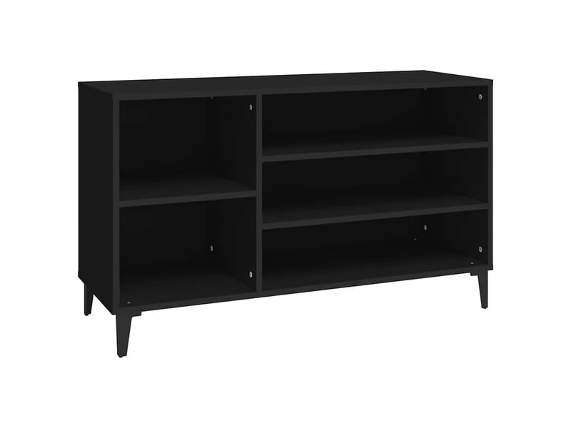  Meuble à chaussure, armoire à chaussures noir 102x36x60 cm bois d'ingénierie shl1597  - Conforama A