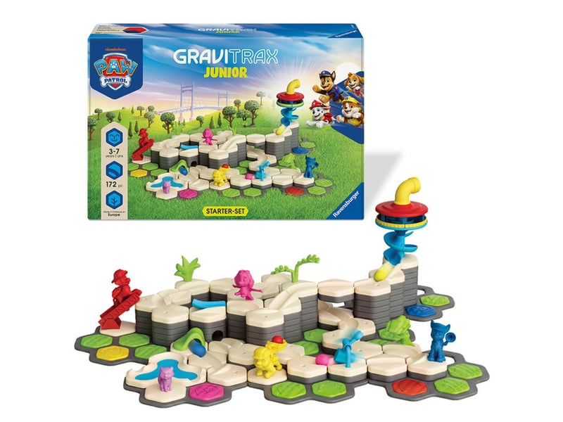  Circuit de billes gravitrax junior xxl 170 pieces pat patrouille 12020007 - Conforama A