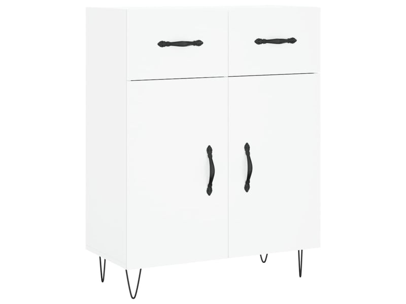  Buffet - bahut - meuble de rangement blanc 69,5x34x90 cm bois d'ingénierie  - Conforama A