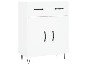 Buffet - bahut - meuble de rangement blanc 69,5x34x90 cm bois d'ingénierie