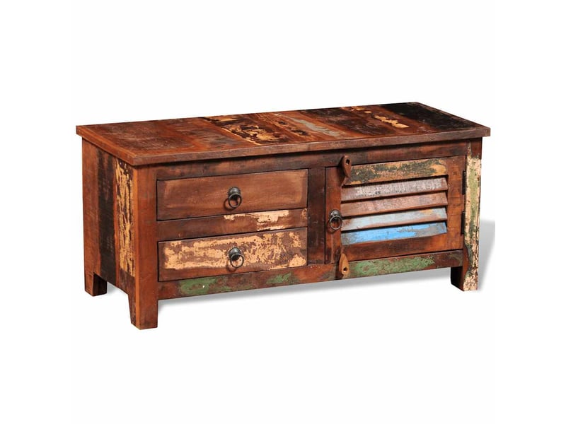  Buffet salon, buffet de téléviseur bois massif de récupération  - Conforama B