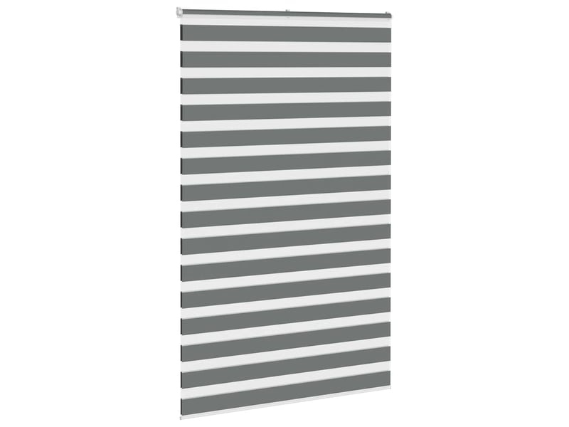  Store zèbre, store de fenêtre gris foncé largeur du tissu 135,9 cm polyester cf48567  - Conforama C