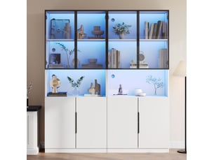 Vitrine coloris blanc <strong>FLORAGRACE</strong> <strong>4071258229945</strong> - 160 cmx200 cm
