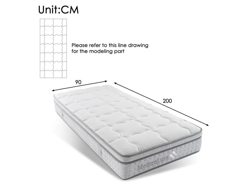  Lit simple rembourré led - 90x200 cm - gris - lin - éclairage led avec télécommande - port usb intégré YJP-ABMC122324G - Conforama C