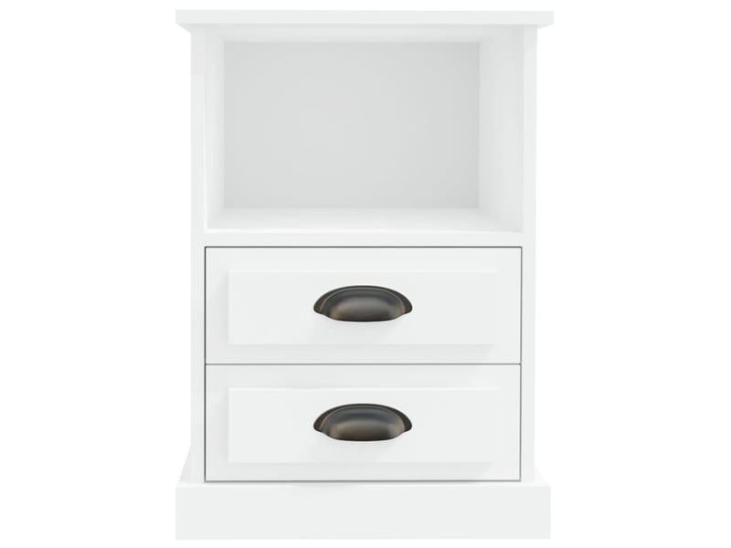  Table de chevet - cabinet de chevet - table de nuit blanc 43x36x60 cm  - Conforama E