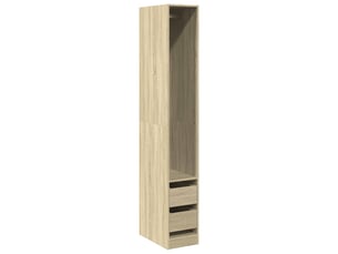 Garde-robe, armoire de rangement chêne sonoma 30x50x200 cm bois d'ingénierie shl71350