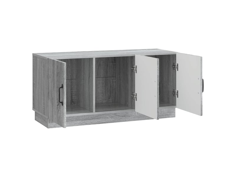  Meuble tv - banc tv - meuble de rangement sonoma gris 99 x 34,5 x 47 cm bois d'ingénierie  - Conforama E