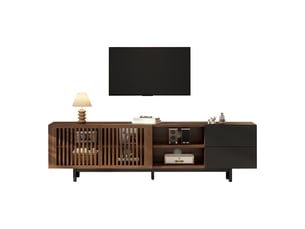 Meuble tv coloris bicolore 160 cm   