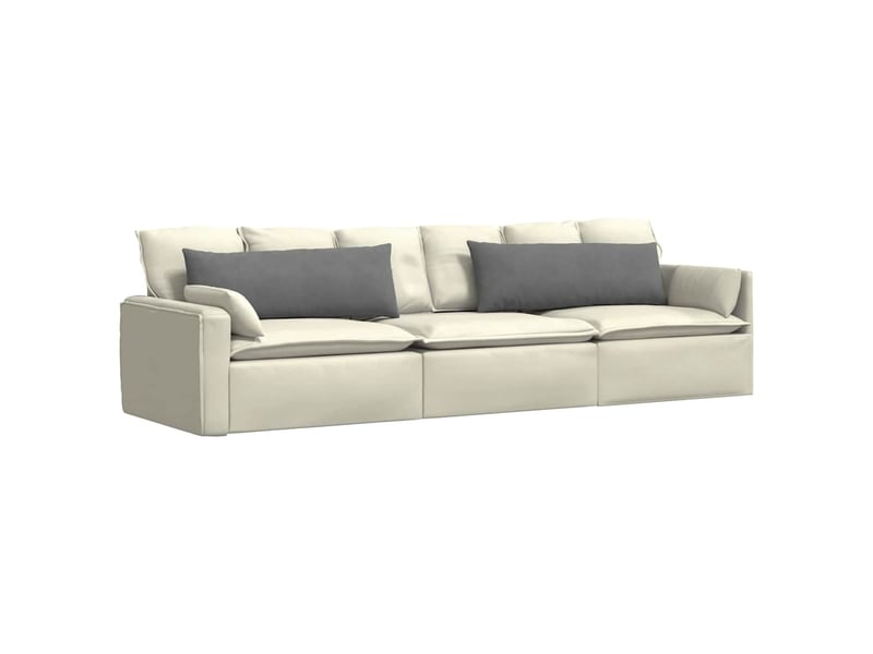 Lot de 2 coussins de canapé, coussins décoratifs tissu gris foncé 120 x 40 cm cf58854 - Conforama C