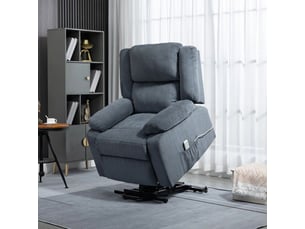 Fauteuil relax électrique Gris <strong></strong> Velours gris