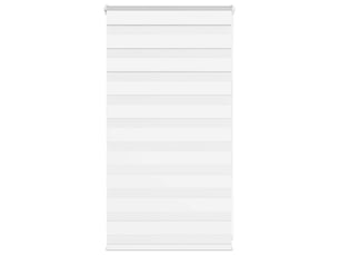 Store zèbre, store de fenêtre blanc 90x100 cm largeur du tissu 85,9 cm polyester cf48430