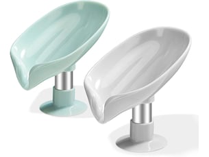 Ce porte-savon à ventouse peut être utilisé comme porte-savon de douche et possède un trou d'évacuation au fond pour un nettoyage facile.